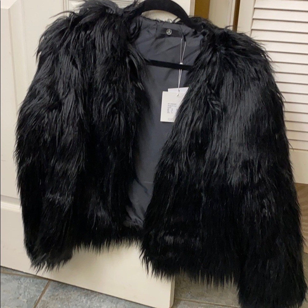 Faux fur coat